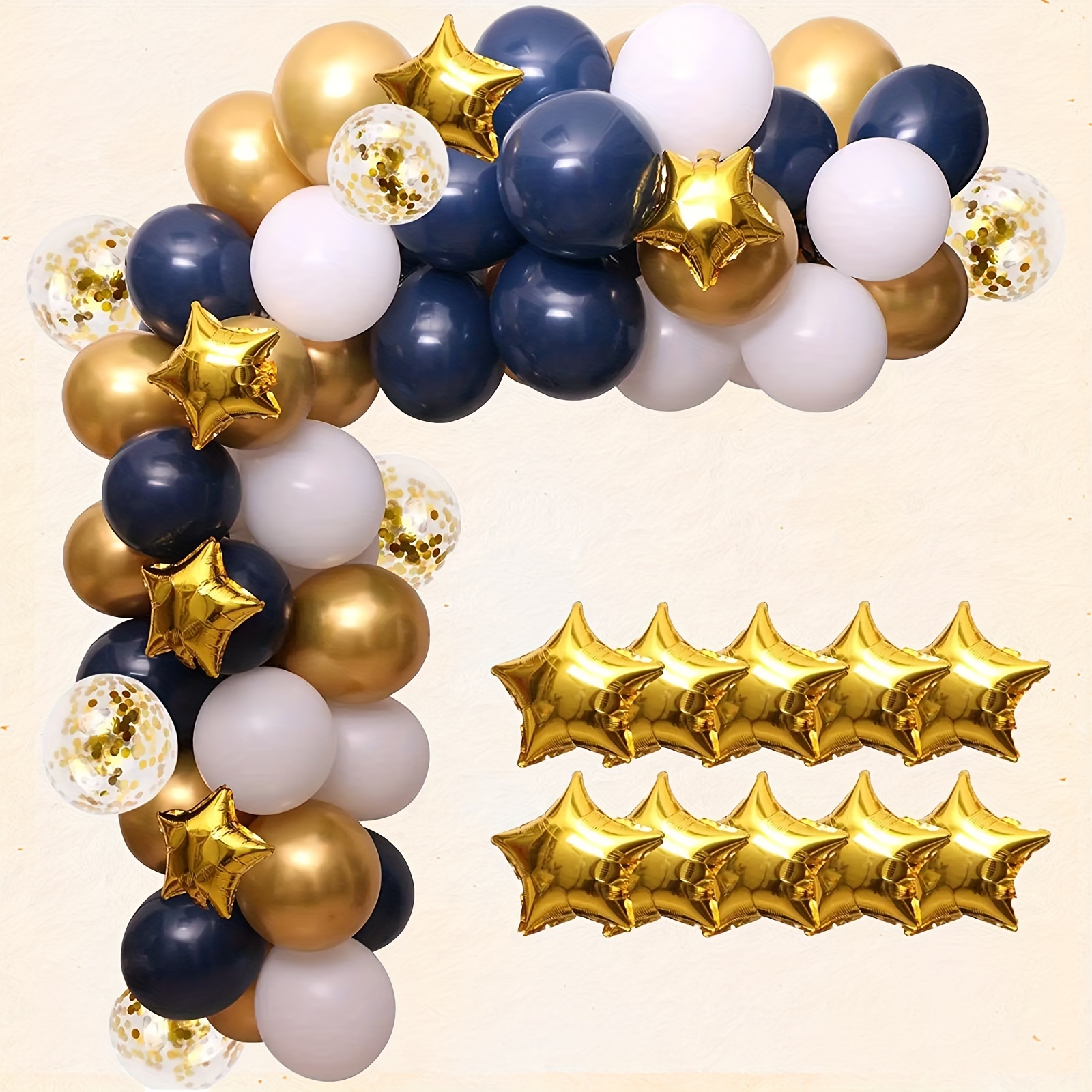 Gold Foil & Latex Balloon Garland Kit