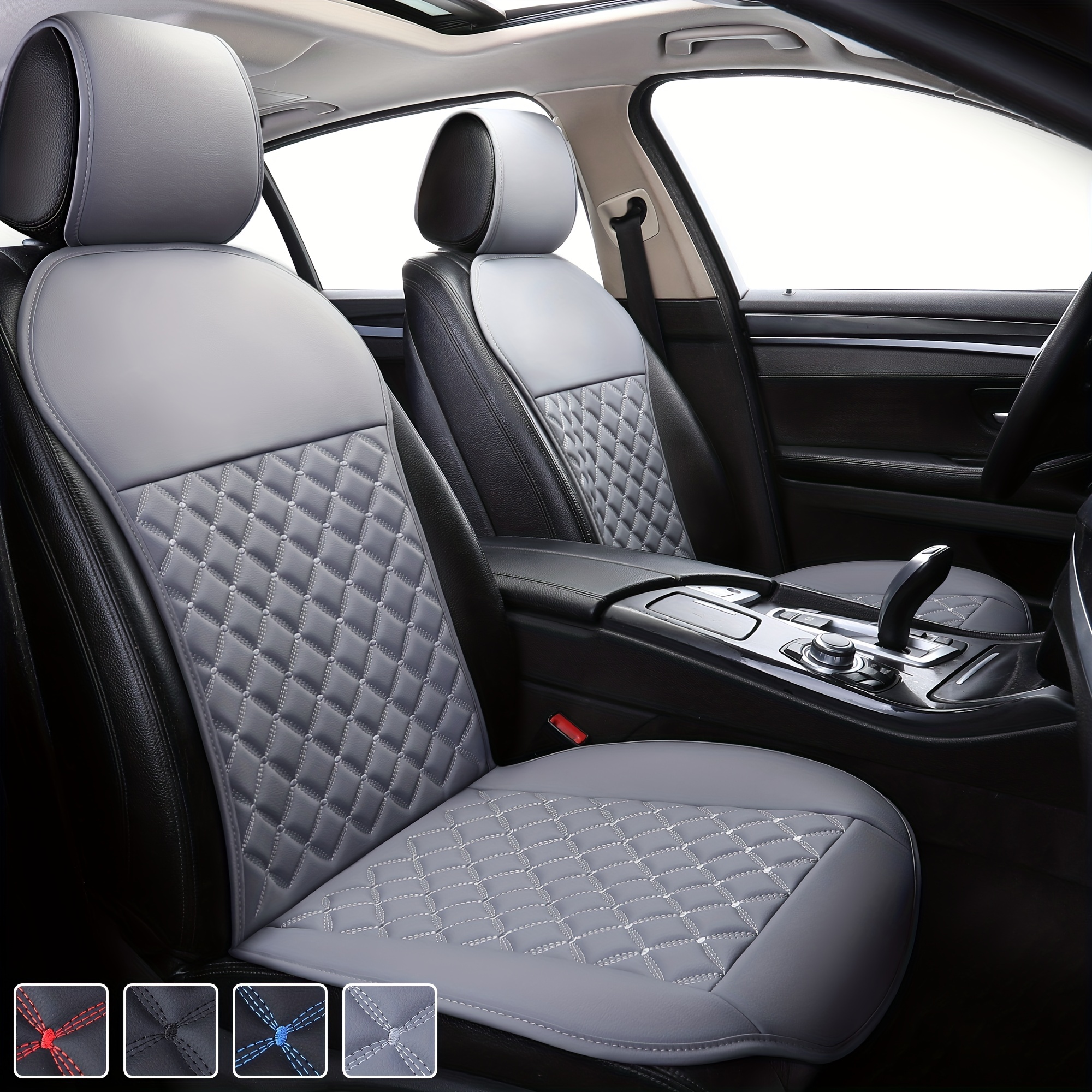 Universal Car Seat Covers Pu Leather Seat Covers Cushion Car - Temu