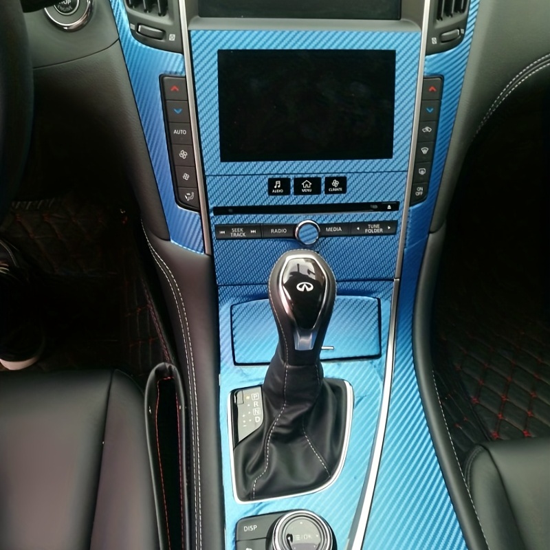 Upgrade Your Q50 2014 2022 With 5d Carbon Fiber Interior Central Control Panel  Door Handle Stickers - Automotive - Temu