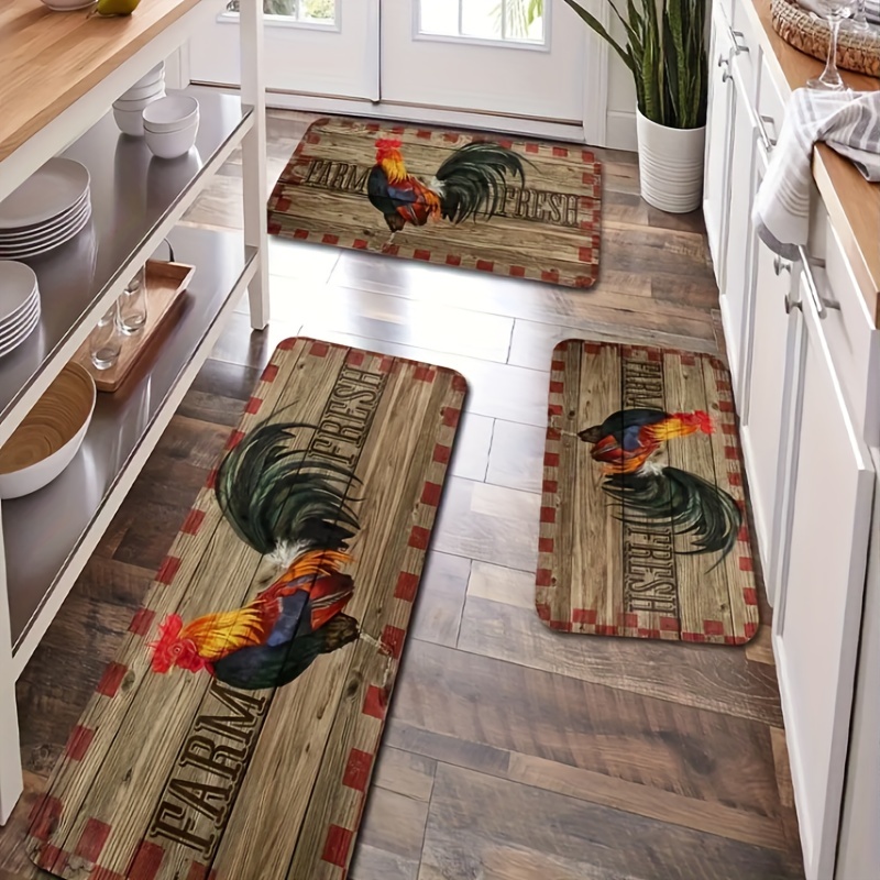 Flannel Kitchen Floor Mat Non slip Oil proof Floor Mat Soft - Temu