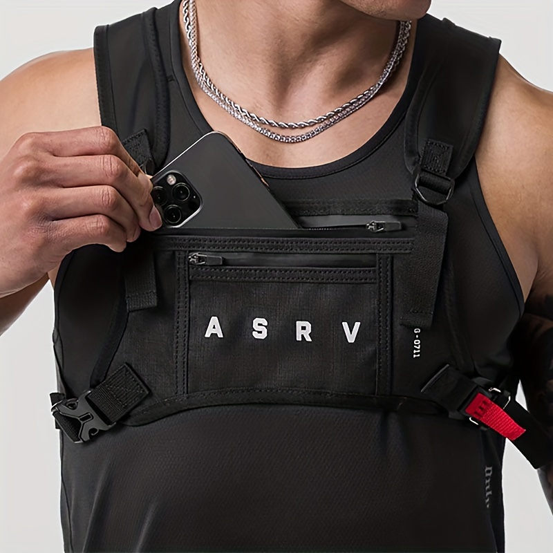 

Chest Rig Vest Bag Multifunctional Waterproof Wear-resistant Sports Chest Bag Outdoor Running Cycling Mountaineering Gym Bag