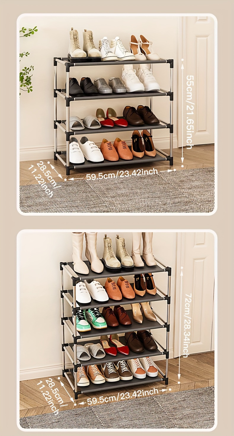 1  layer shoe rack convenient shoe storage rack multi functional storage shelf living room entrance bedroom dorm accessories   and storage supplies shoes organizer details 8