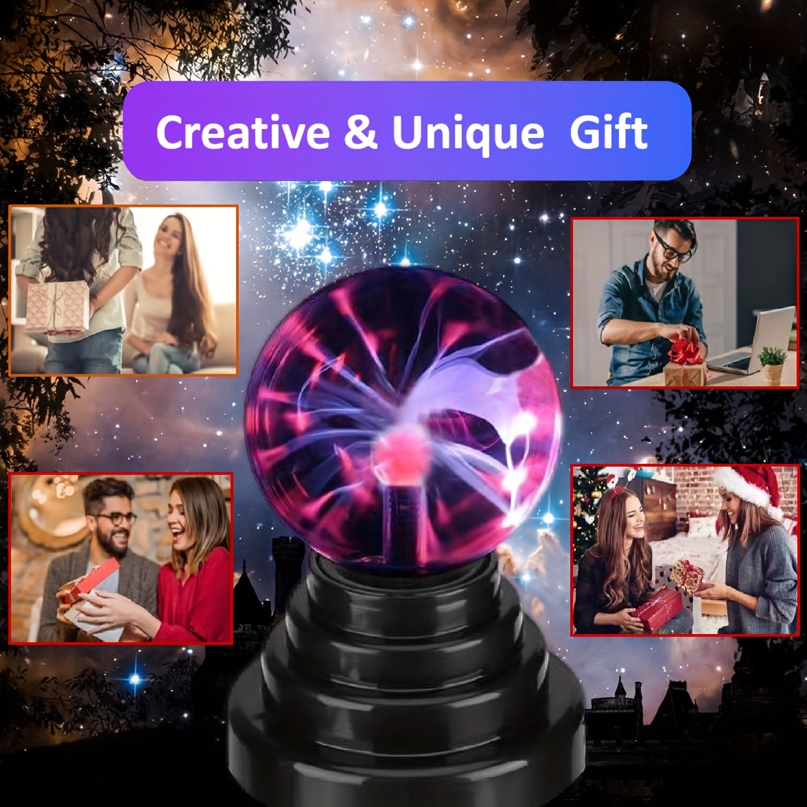 plasma ball light lamp touch sensitive usb powered magic static electricity for parties home decorations birthday gifts science teaching