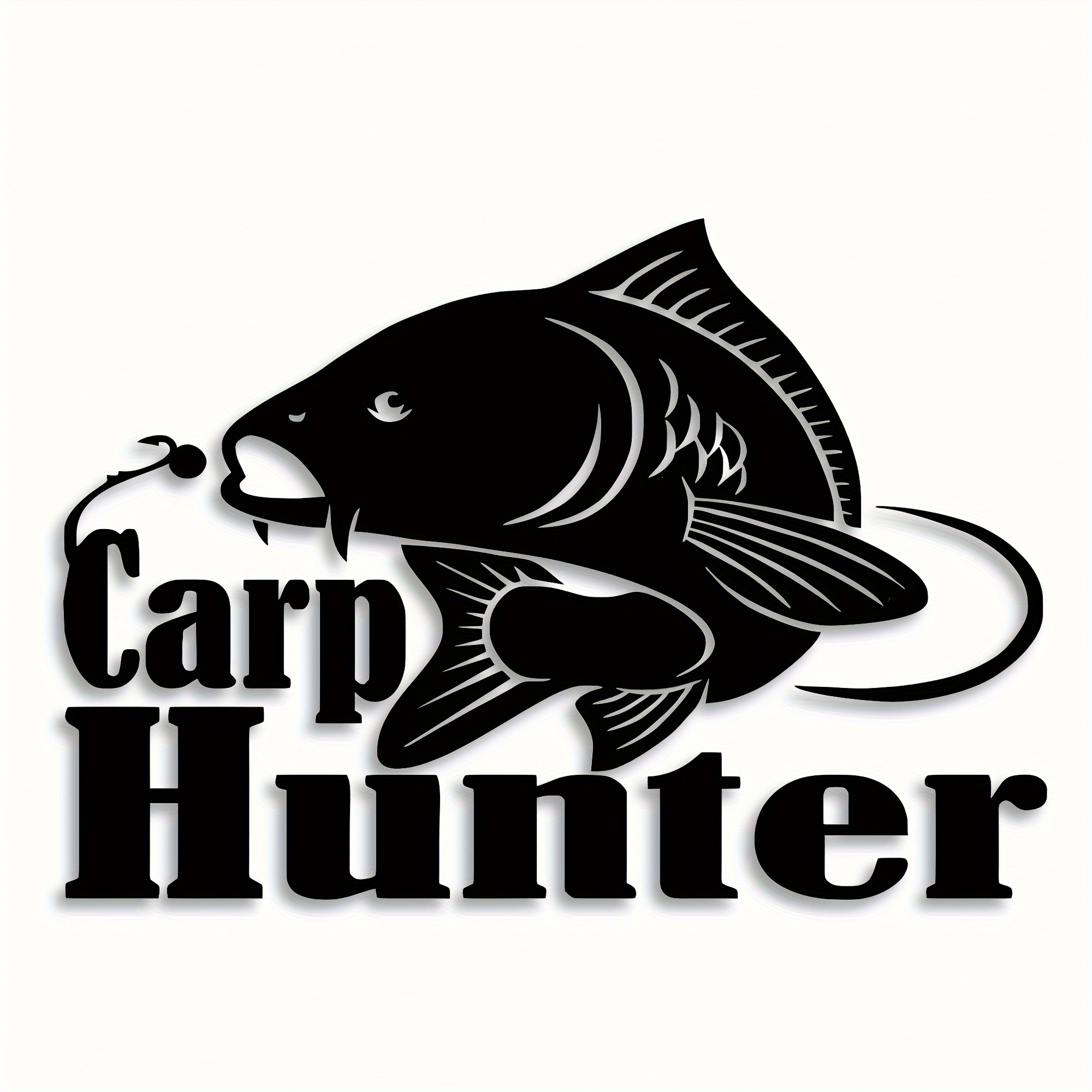 Interesting Stickers Fishing Enthusiasts Carp Hunter Decorative Stickers  Car Stickers