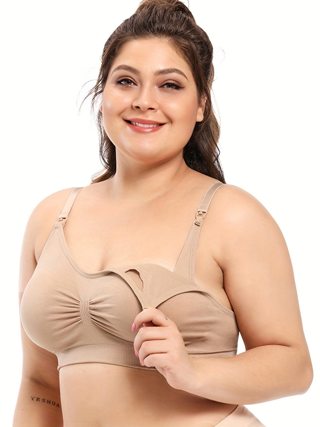 2pcs Women's Front Open Convertible Nursing Bra for Maternity & Breastfeeding