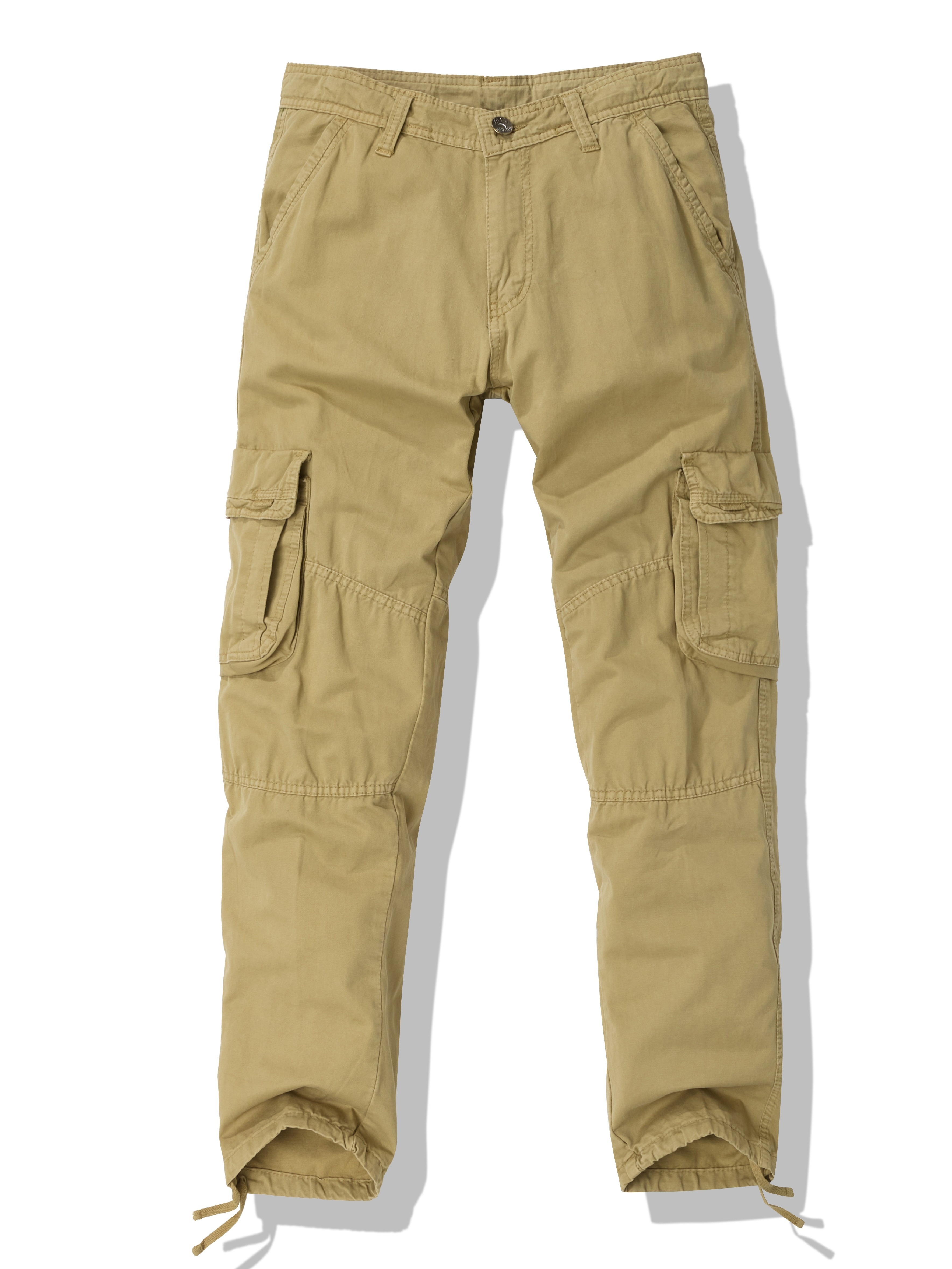 Trendy Solid Corduroy Cargo Pants Men's Multi Flap Pocket - Temu