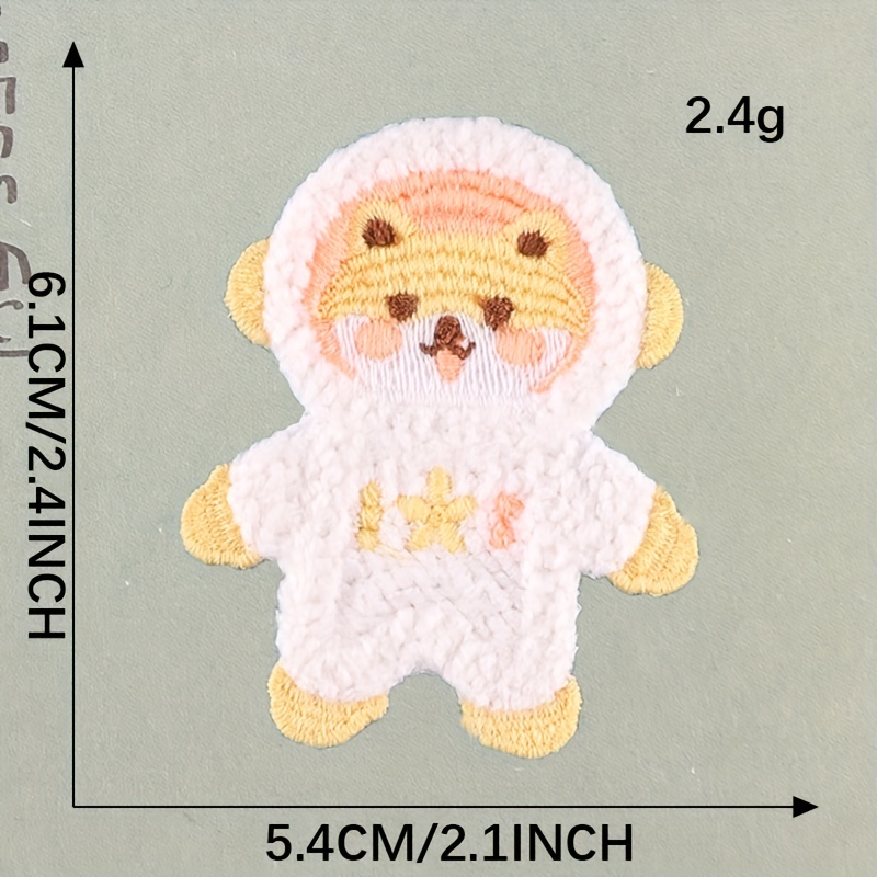 4pcs Space Bear Patches for Girls Clothing DIY Hand Sewing