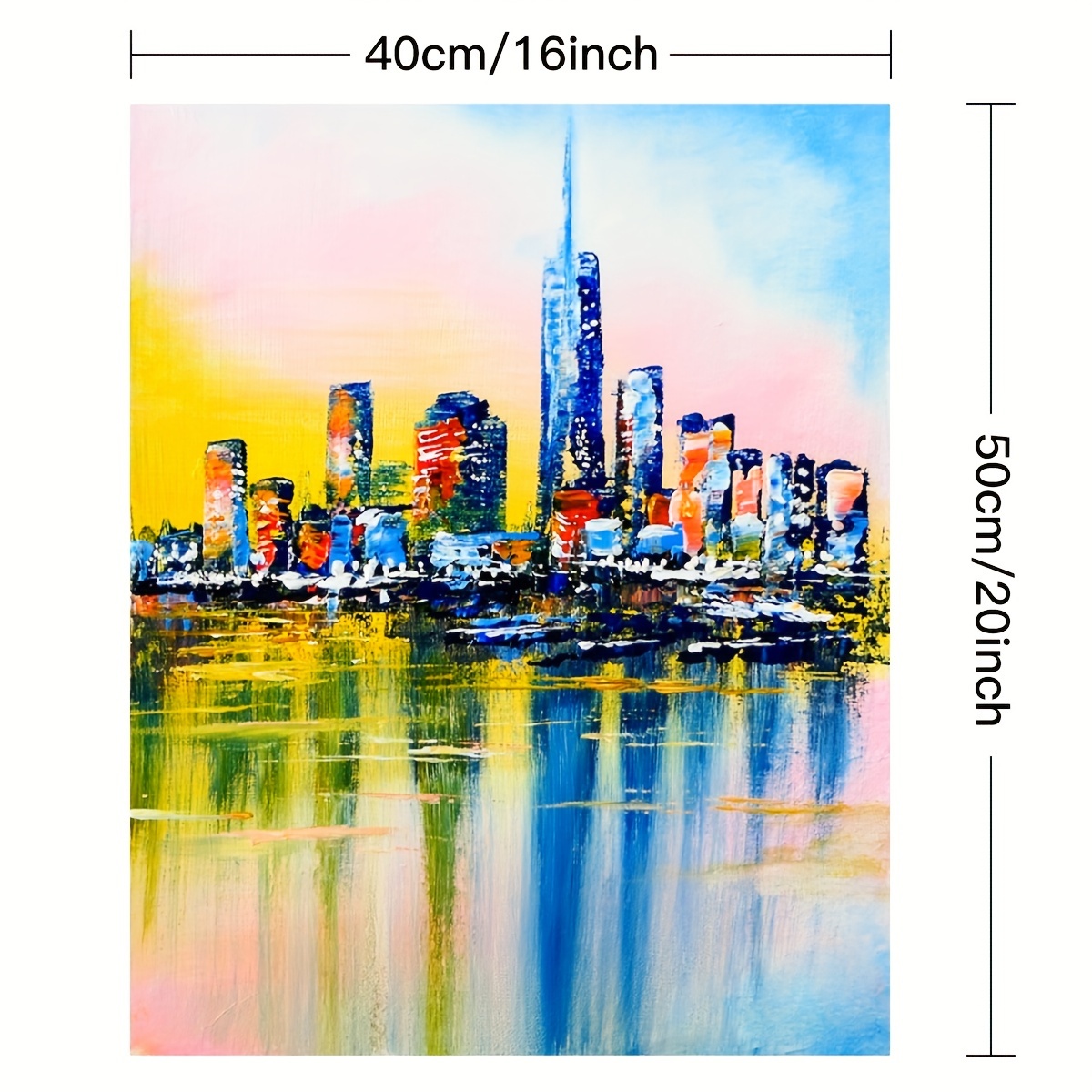 Paint By Numbers DIY Digital Canvas Oil Painting Adults Paint By Number  Kits Home Decorations- Milky Way 16*20 Inch (Without Frame)