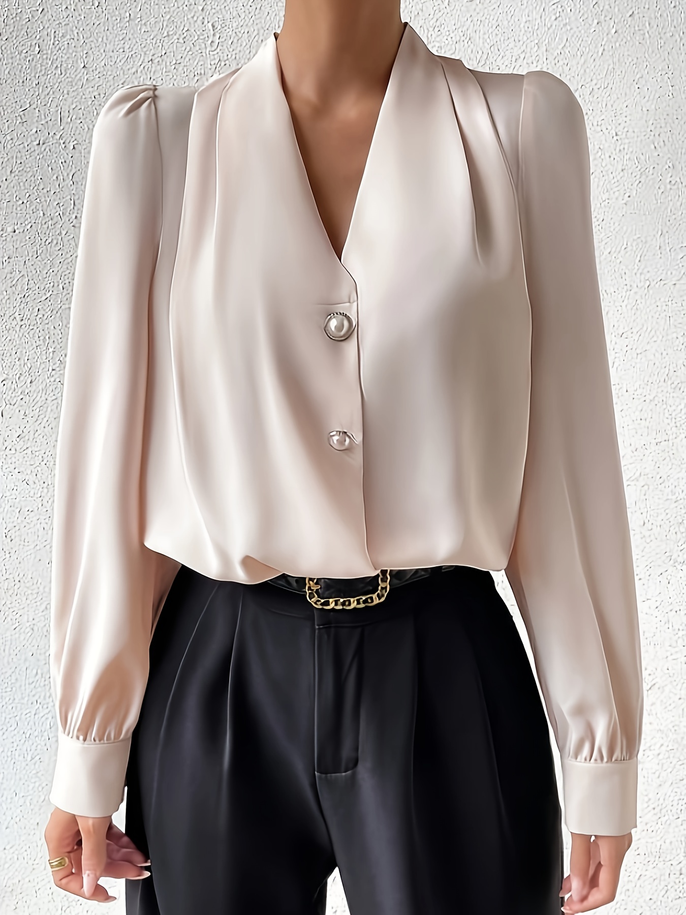 Women Satin Blouse - Temu