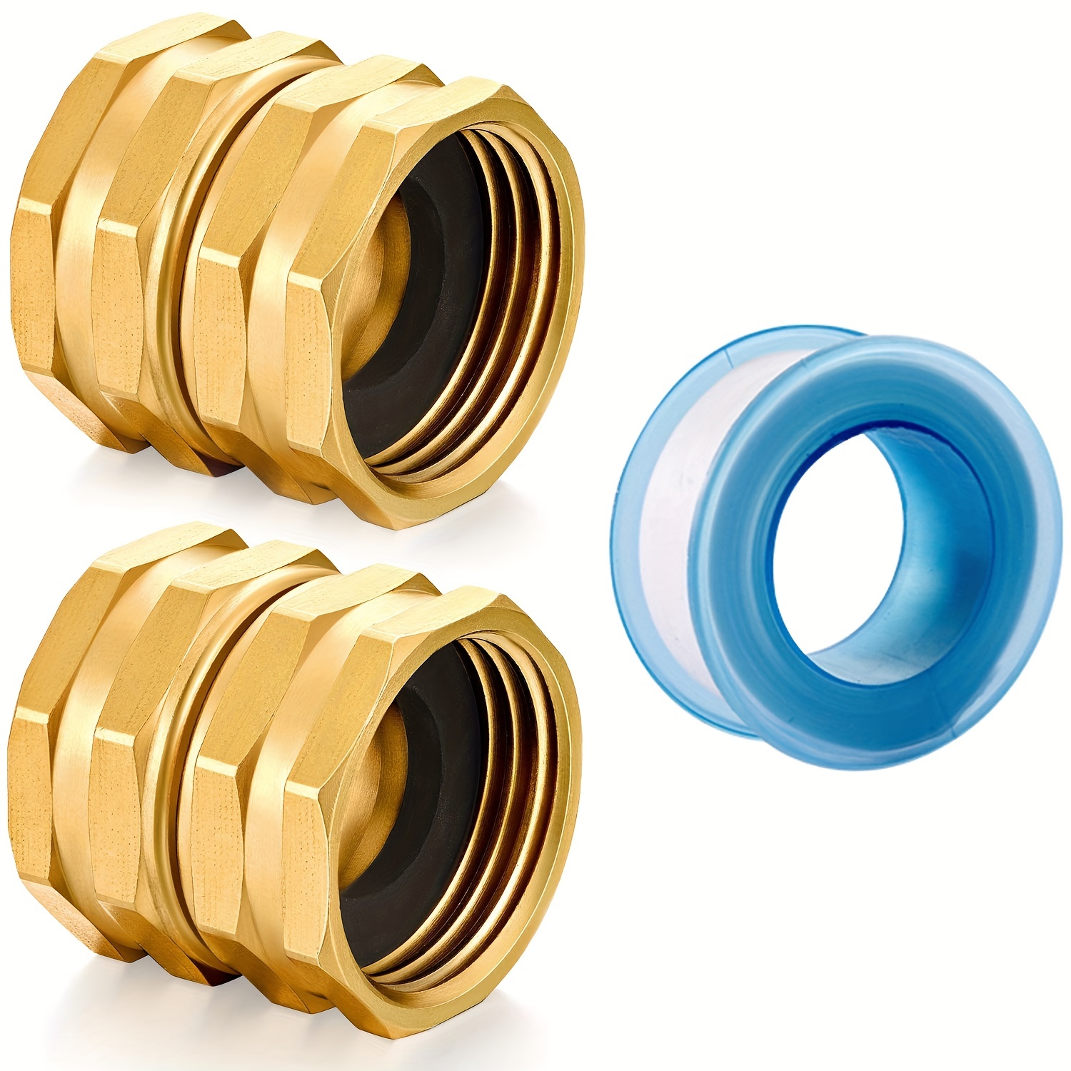 60pc 10mm Tube Brass Compression Sleeves Ferrules Brass Ferrule