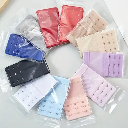 Wowlife Women Elastic Bra Extender 4 Hook 3 Rows Extension Strap 5pcs at   Women's Clothing store