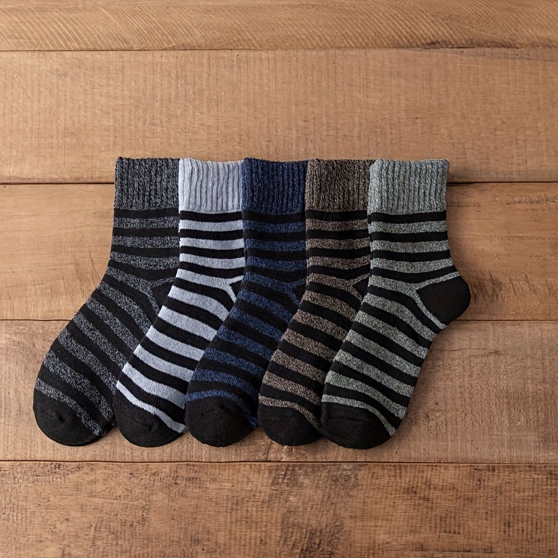 Men's Warm Thick Socks Autumn Winter - Temu