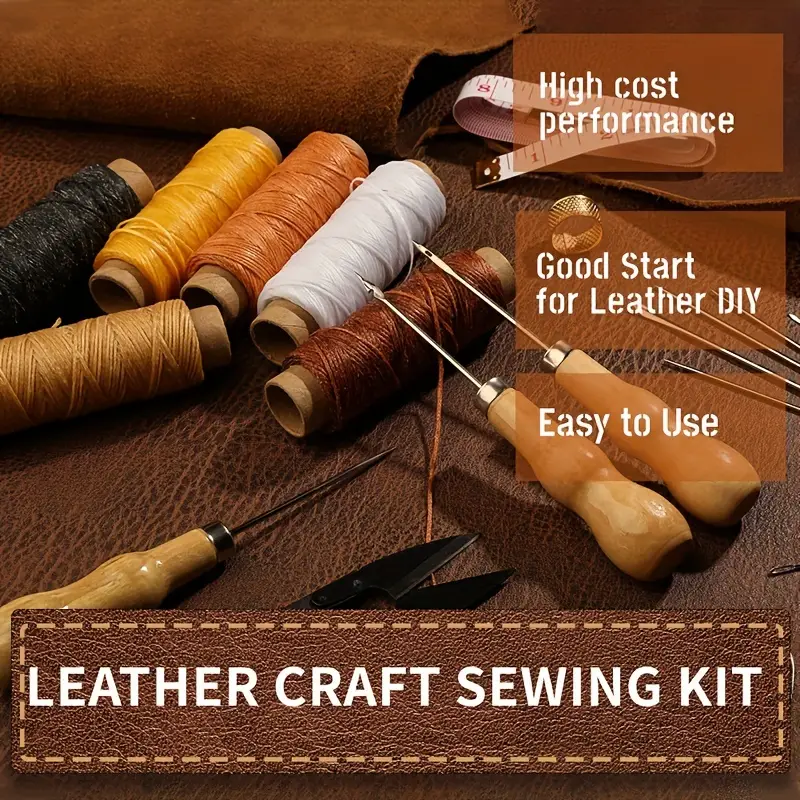 Leather Sewing Kit Leather Repair Kit Upholstery Repair Kit - Temu