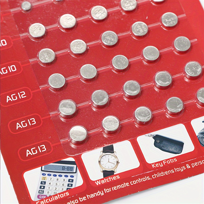 Mixed Button Battery Watch Calculator Batteries Temu