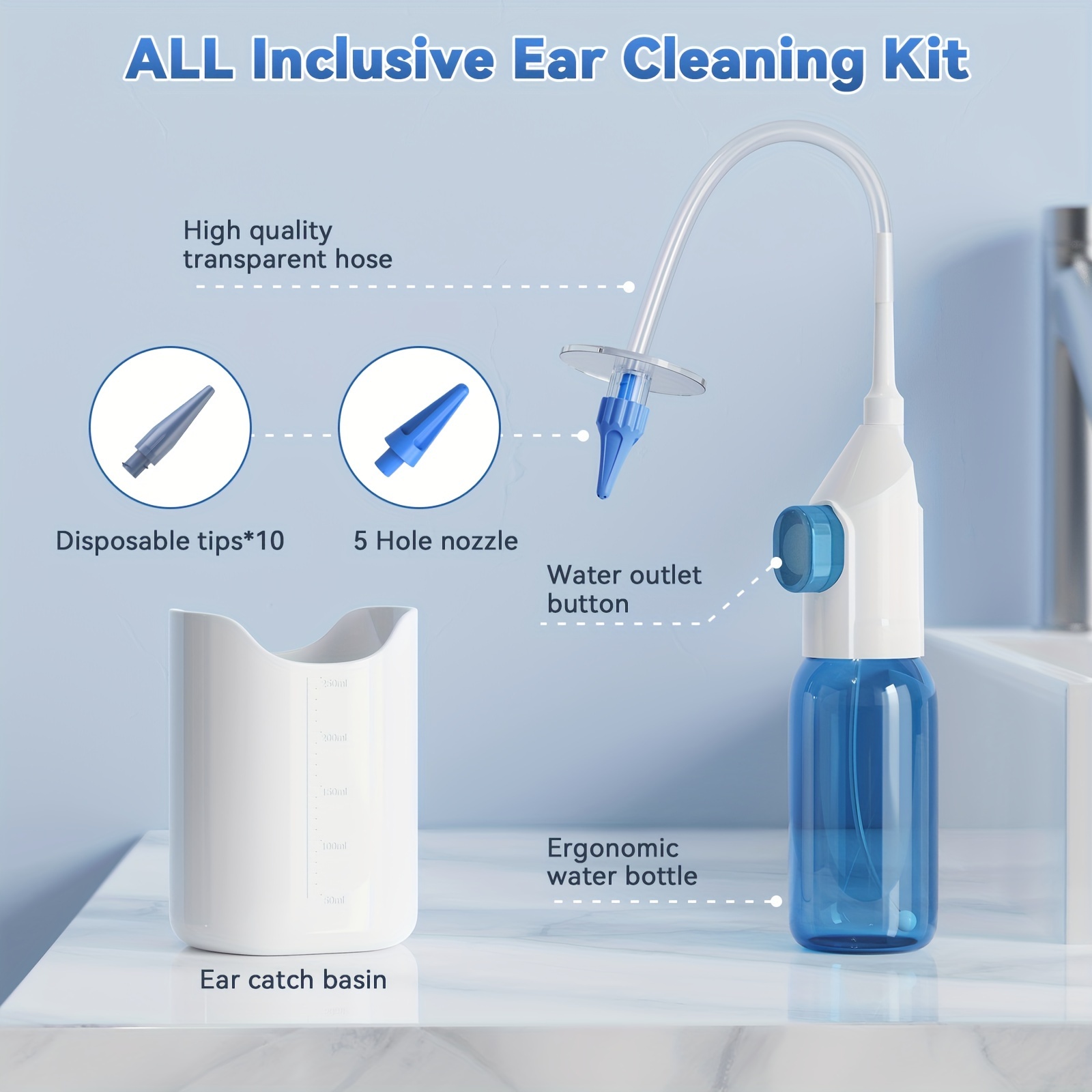 Eliminación Cera Oído Kit Limpieza Oídos Limpiador Oídos - Temu