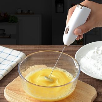 1pc Mini Handheld Whisk,Milk Frother For Coffee With Upgraded Handheld Frother Electric Whisk Milk Foamer, Mini Battery Operated Mixer And Coffee Blender Frother For Frappe, Latte, Milk, Matcha, Without Battery