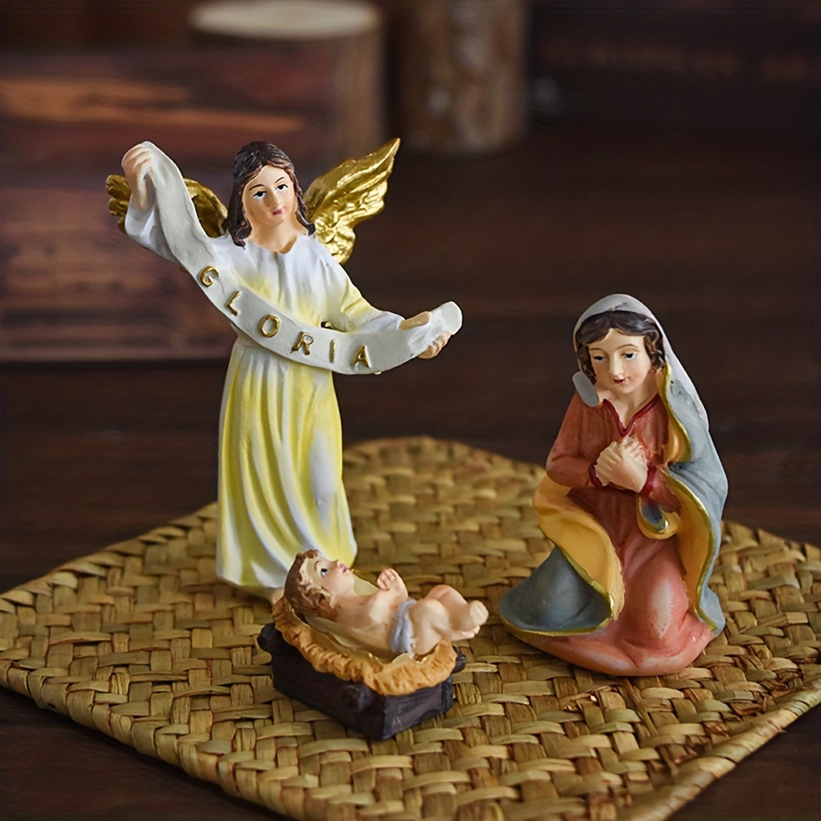 Ensemble de figurines de scène de la Nativité,ensemble de crèche