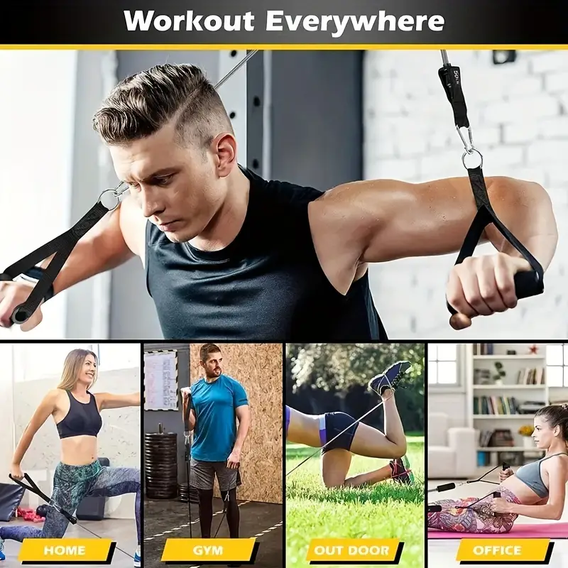 Resistance Band Set, Fitness Band, Pull Rope, Elastic Training Band With  Door Anchor, Handles, Carry Bag, Legs Ankle Straps (only Suitable For  Entry Level User) Temu Austria