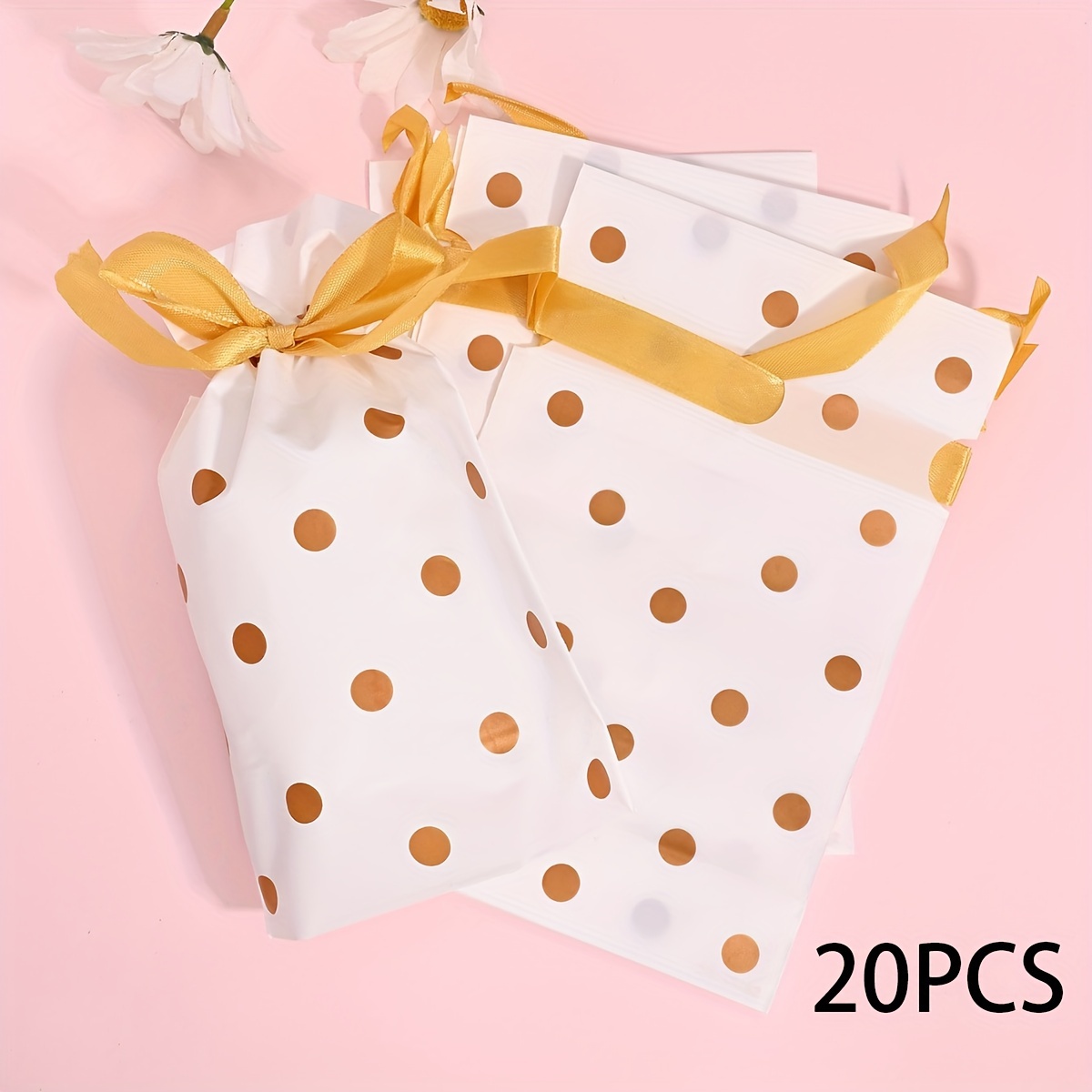 Ribbon Drawstring Dot Gift Bags Multifunctional Storage Bags - Temu Canada