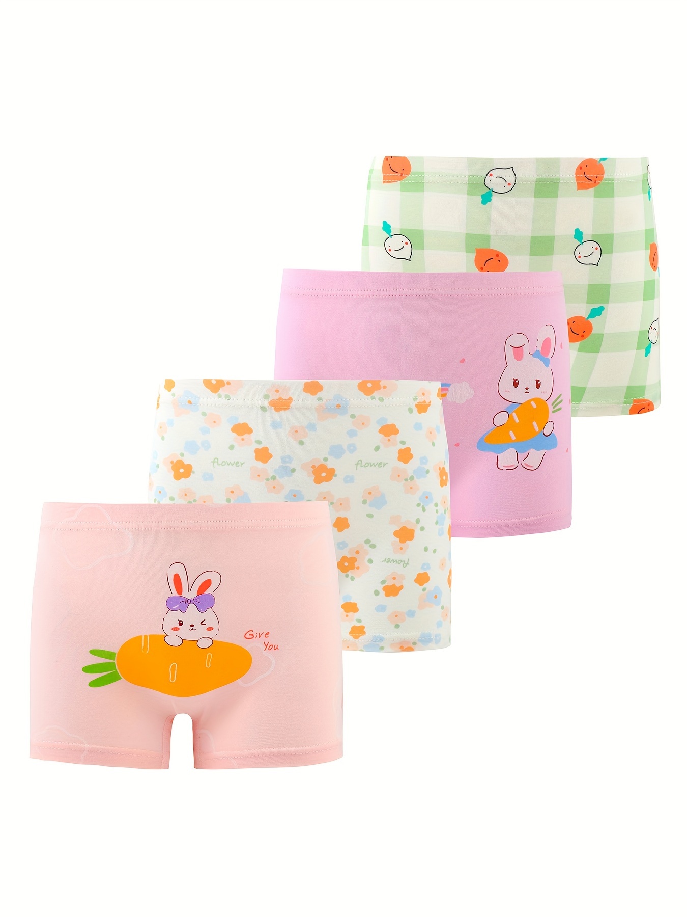 Kingstar123 Baby Girl Underwear Polka Dotted Floral Graphic Cotton Soft Kid  Cartoon Cute (Random 1x underwear)