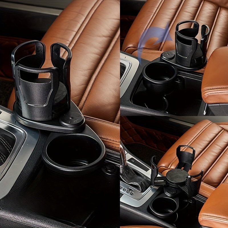 Car Drinks Holder Cup Center Console Double Cup Holder Organizer