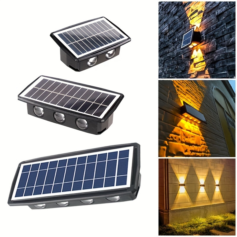 Lampada Parete Solare 1pc Luci Esterno A 4 Led 6led - Temu Switzerland