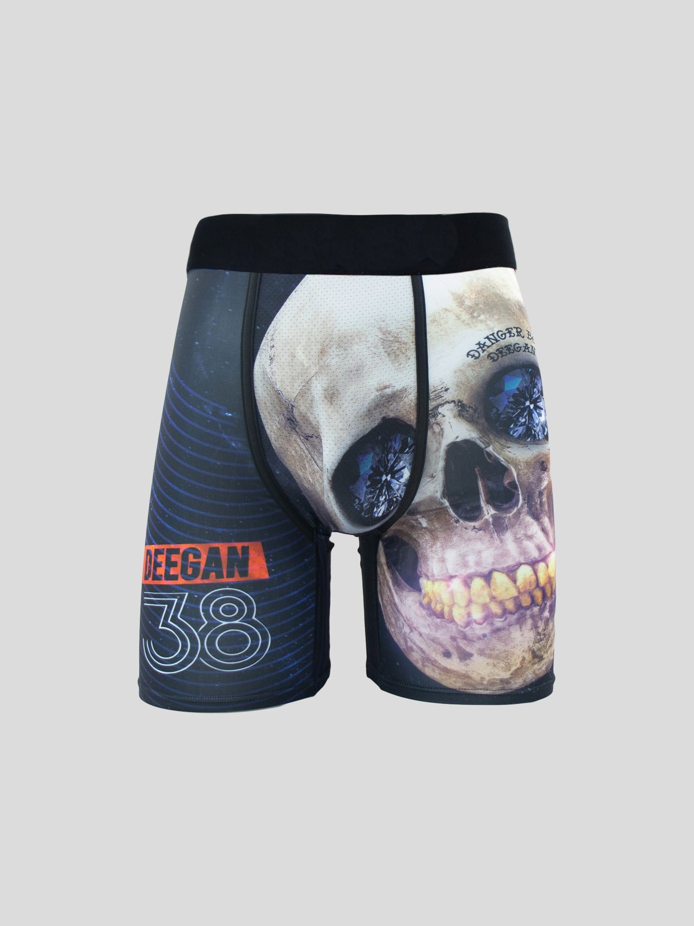Men Long Boxer Shorts Print Ice Slik Quick Dry Underwear Long Leg Panti #