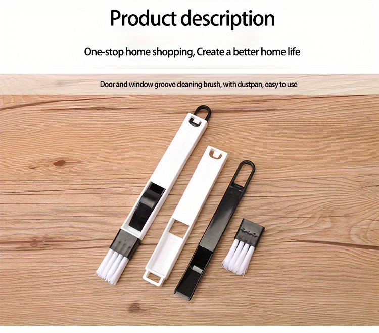 Multifunctional Window Groove Cleaning Brush & Keyboard Cleaner - Ergonomic Design, Durable Plastic, Multi-Tool for Dust, Grease, Debris - Ideal for Home Office, Kitchen, Bathroom, Bathroom Accessories, Ergonomic Cleaning Tool, Easyclean Material