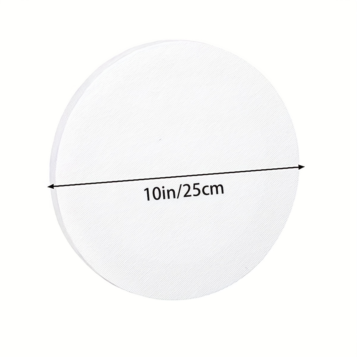 4pcs 10 Inch (25cm) Round Canvas Panels, Pre Stretched Blank Painting  Canvas Boards, Circle White Art Canvas Panels For Oil, Acrylic, Gouache,  Crafts