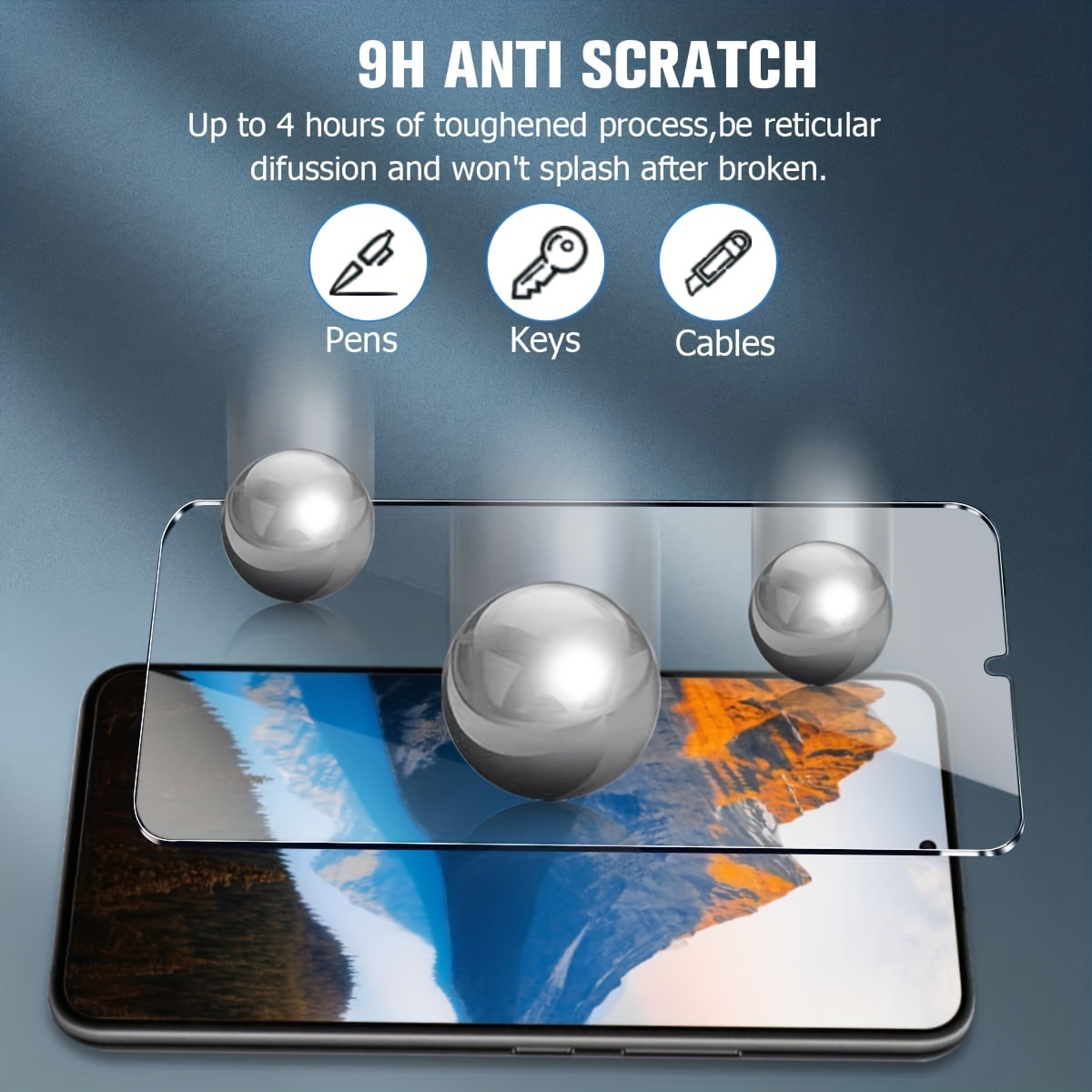 [2+2 Packs] Para Samsung Galaxy S23 Protector De Pantalla De Vidrio, HD  Claro 9H Templado Resistente A Los Arañazos, Desbloqueo De Huellas  Dactilares