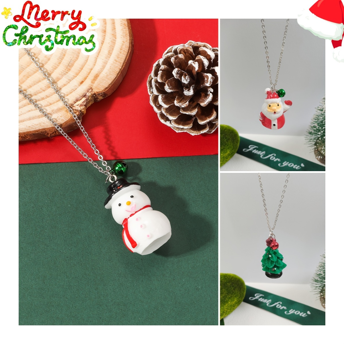 Christmas hot sale ornament necklace