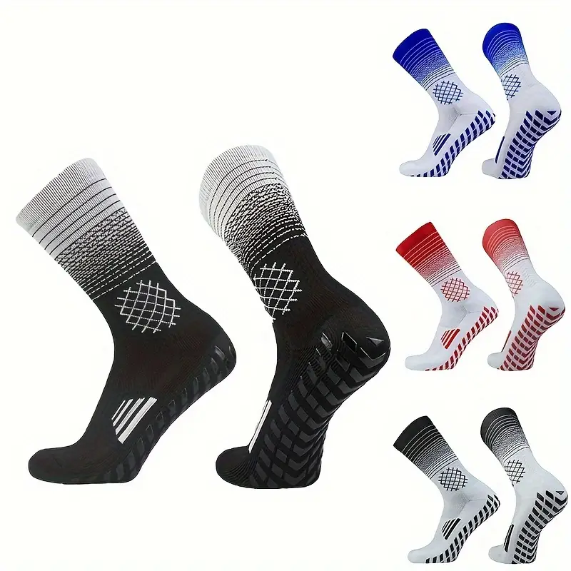 Men's Soccer Socks Non slip Grip Socks Football Socks Sports