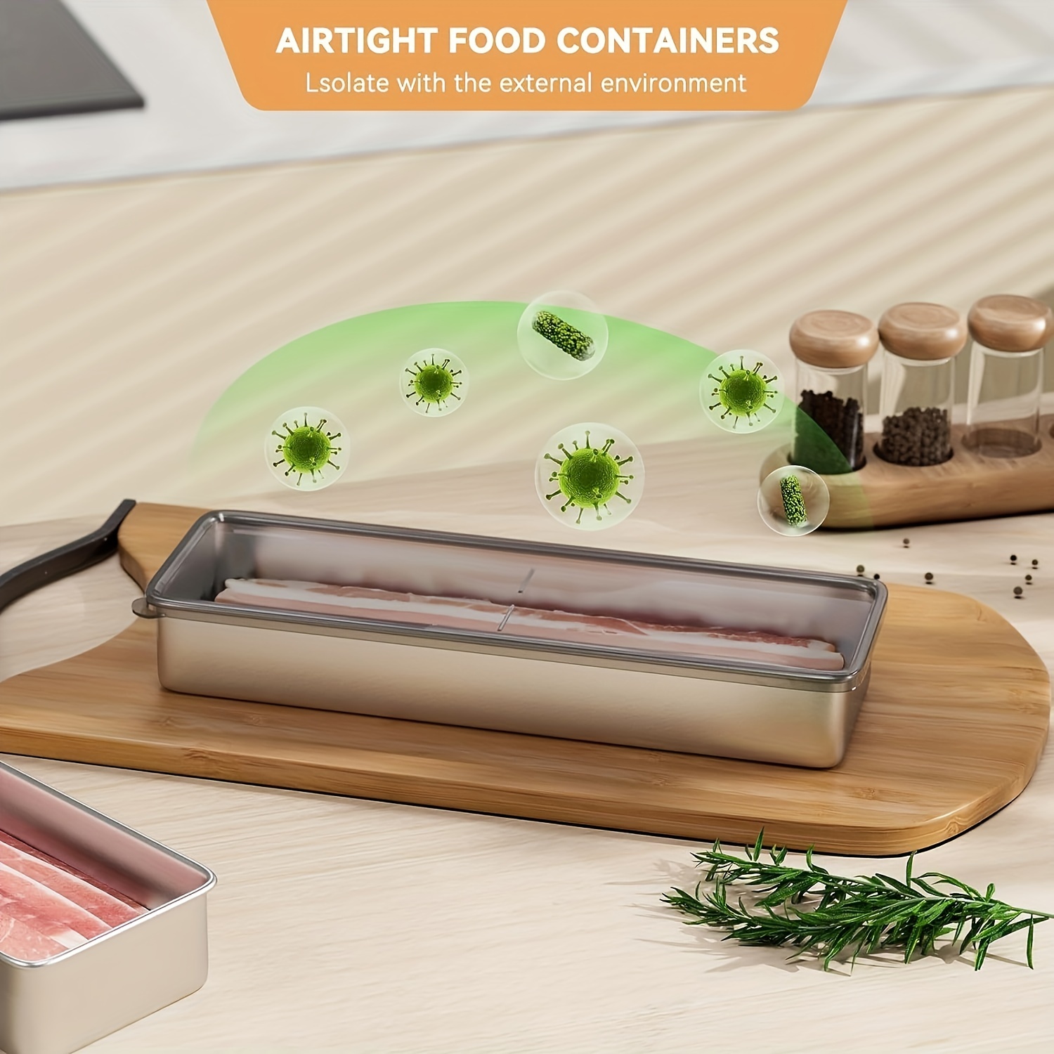 Bacon Storage Container For Refrigerator Airtight Bacon Box - Temu