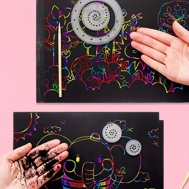 Diy Colorful Scratch Painting Art Scratch Painting Book - Temu