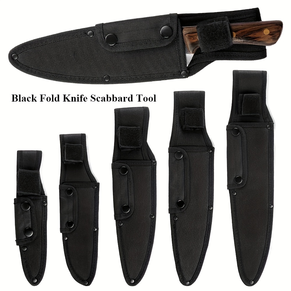 Leather Knife Sheath Chef Knife Guard Hunting Knives Sleeve  Fixed Blade Knife Sheath Belt Loop Case Suitable 5 Inch Blade or Less: Home  & Kitchen