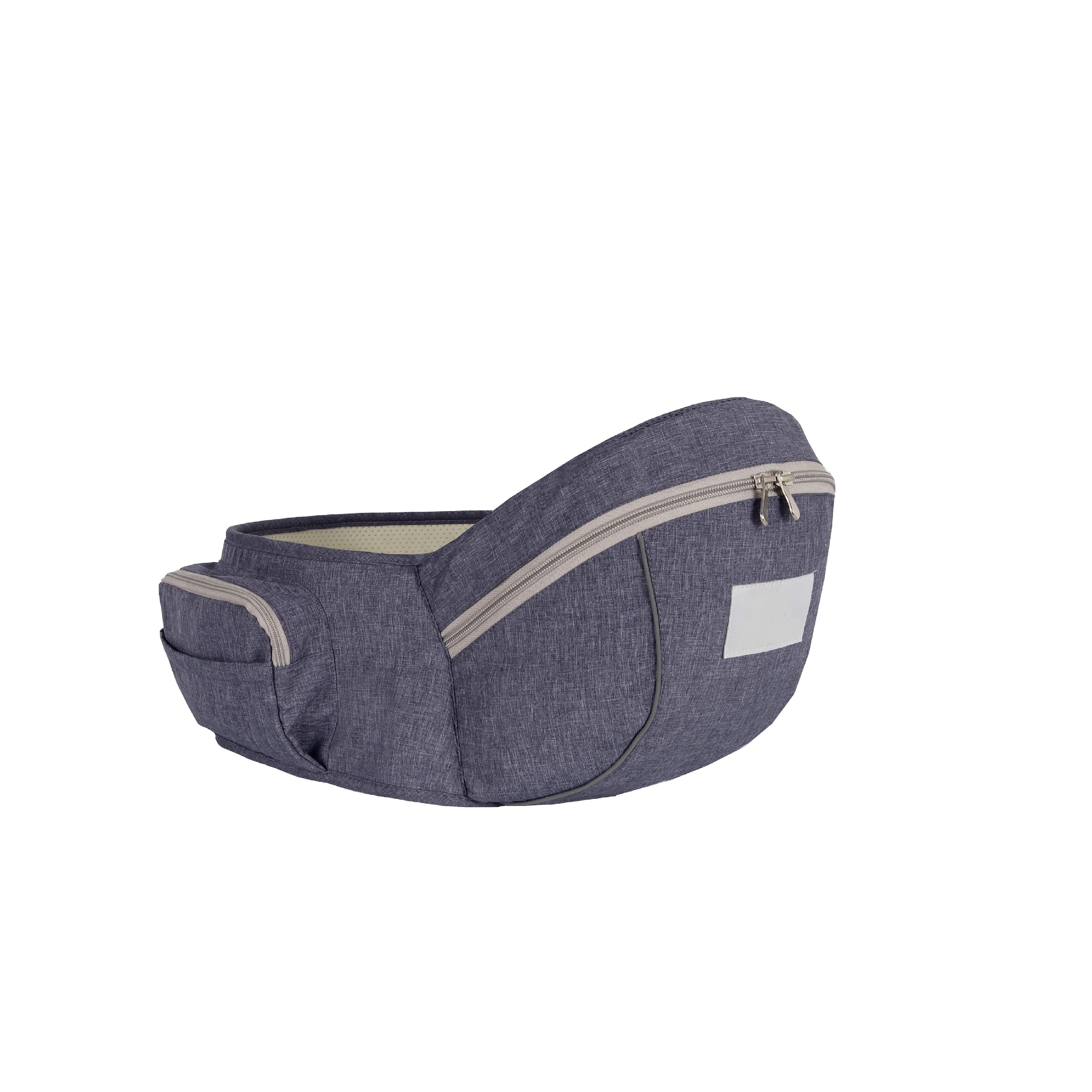 baby grey hip seat carrier waist seat with storage pocket shoulder strap and waist belt soft safety hip seat details 1