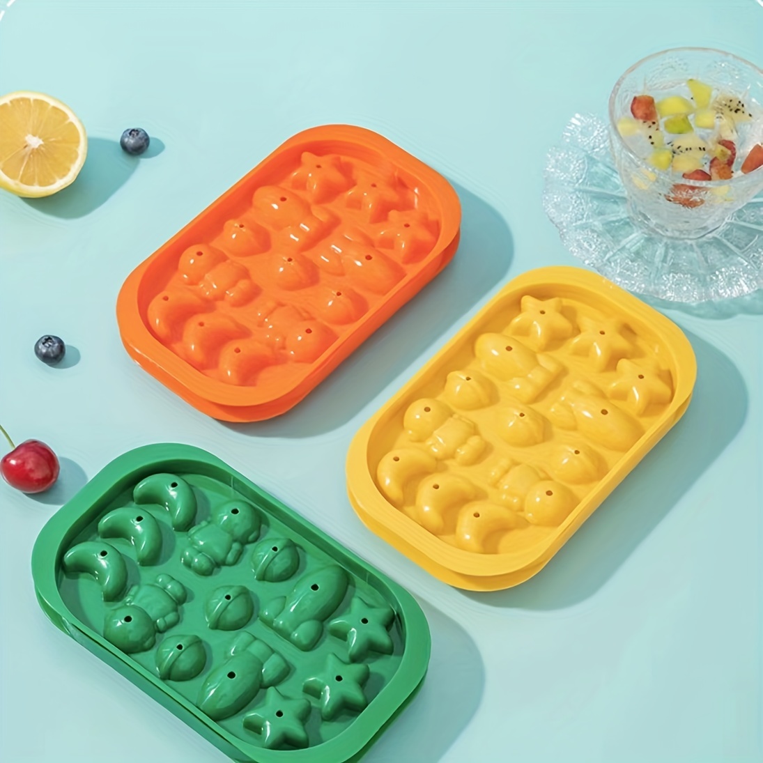 Ice Ball Tray With Lid Plastic Ice Cube Mold Refrigerator - Temu