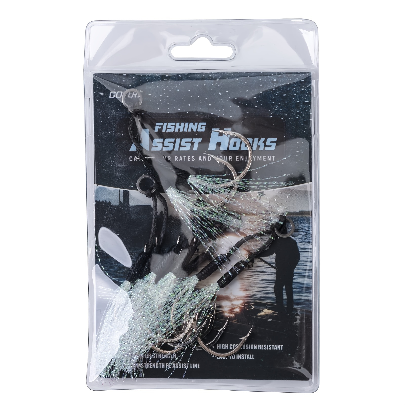 High Strength Fishing Assist Hooks Double Jig - Temu