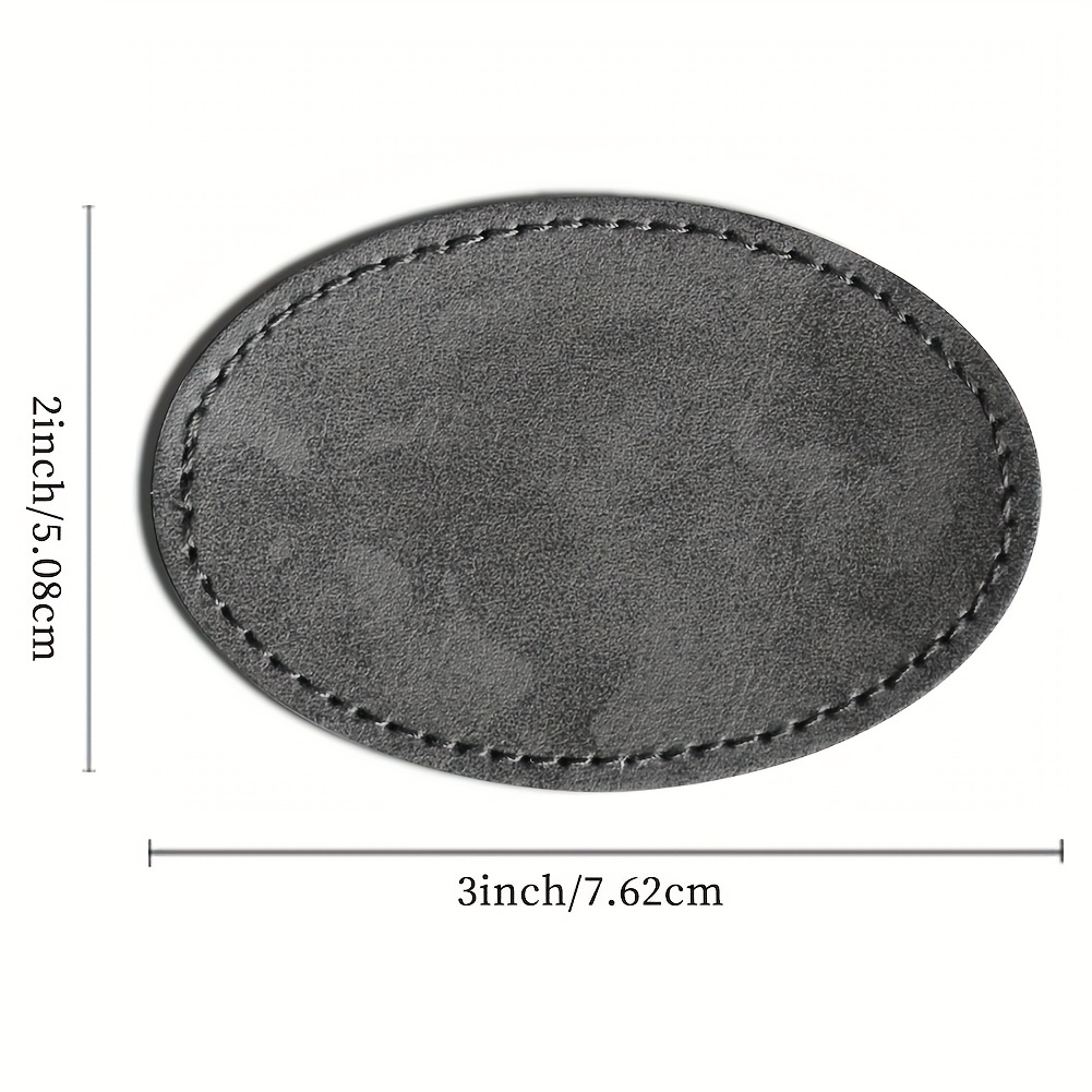 60pcs Adhesive Leather Patches Trucker Hat Iron On DIY Crafts Clothing Jacket