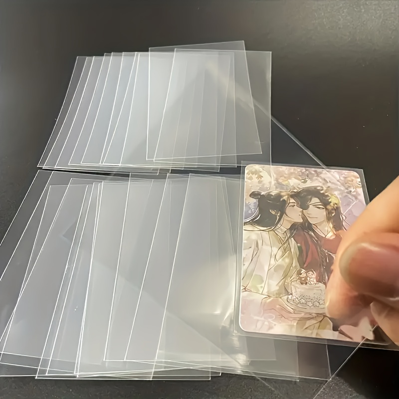 50pcs glossy card sleeves transparent protective - Temu Ukraine