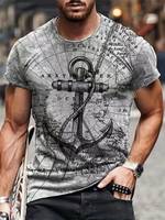 Plus Size Men's 3D Print T-shirt, Casual Graphic Tees For Summer, Men's Clothing