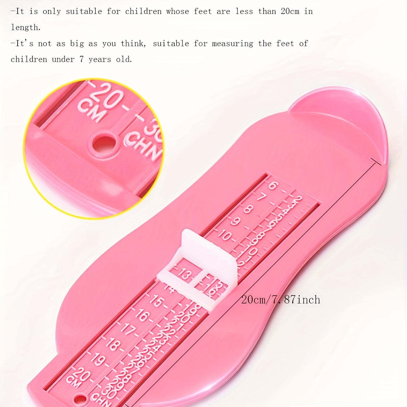 Toddler Kids Foot Measurer Shoe Foot Length Clothes Tape Measuring