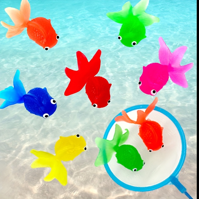 

6pcs Fish Tank Landscaping Decoration Ornament, Simulation Goldfish, Soft Toy Goldfish