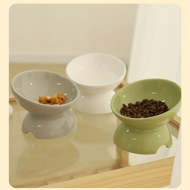 Ceramic Dog Bowls,snon Slip Dog Food And Water Bowls,tilted Pet