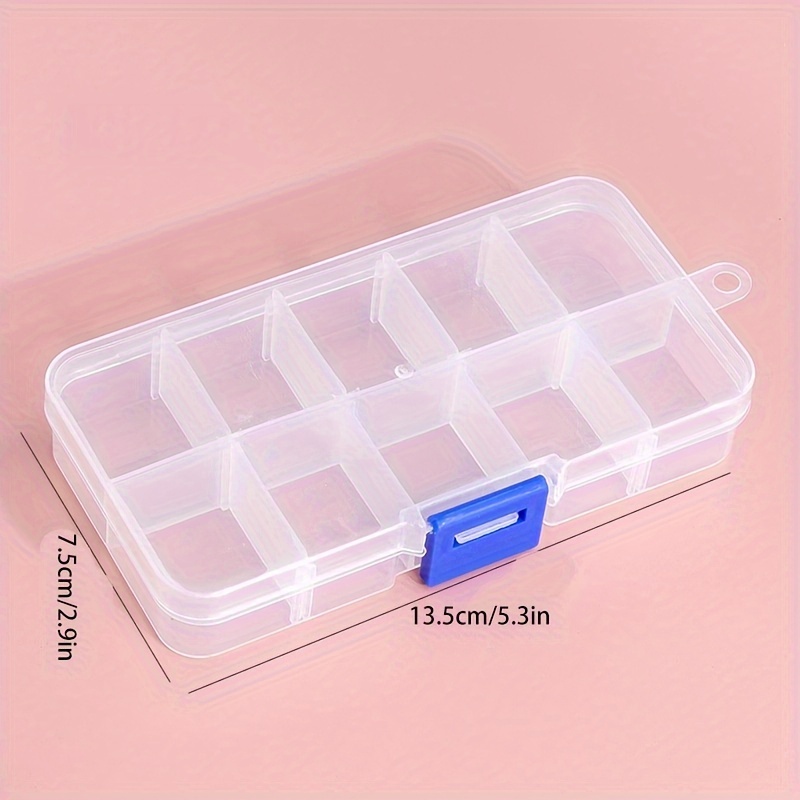 1pc Portable Plastic Multi-compartment Storage Box Organizer For