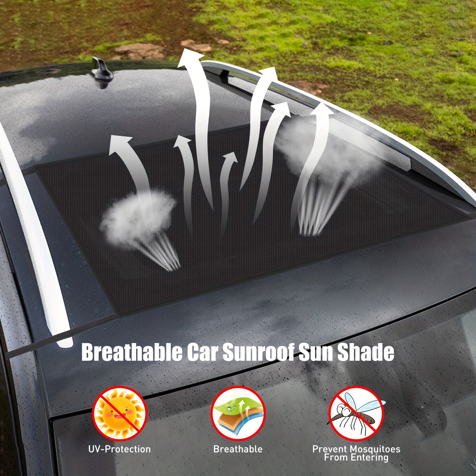 Magnetic Car Sunshade Mesh Sunscreen Heat Insulation - Temu