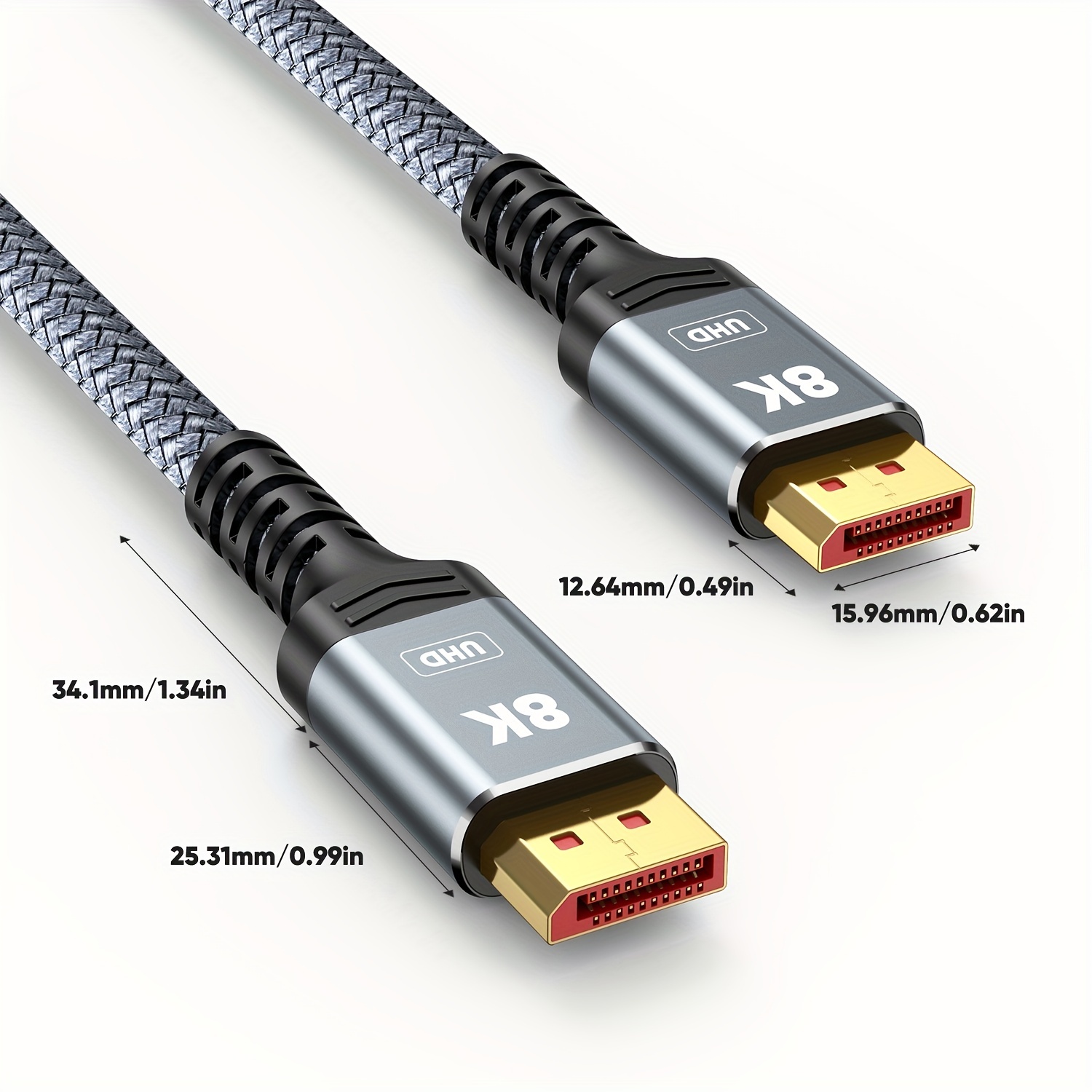 DisplayPort 1.4 Cable 8K@60Hz 4K@144Hz 1080P@240Hz 32.4Gbps for Gaming  Monitor HDCP 2.2 Graphics Card PC HDTV DP Cable