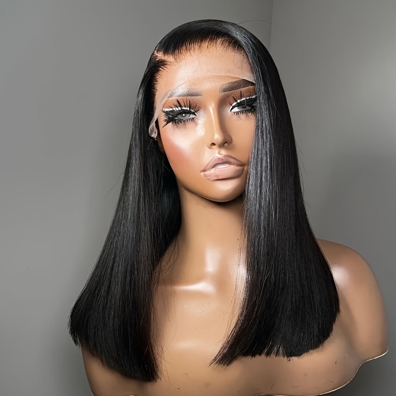 Ali Lumina Lace Front Human Hair Wigs Water Wave Lace Front Wigs Human Hair  Pre Plucked Hairline 13x4 Lace Frontal Wigs Short Bob Wigs for Black Women:  Buy Online at Best Price