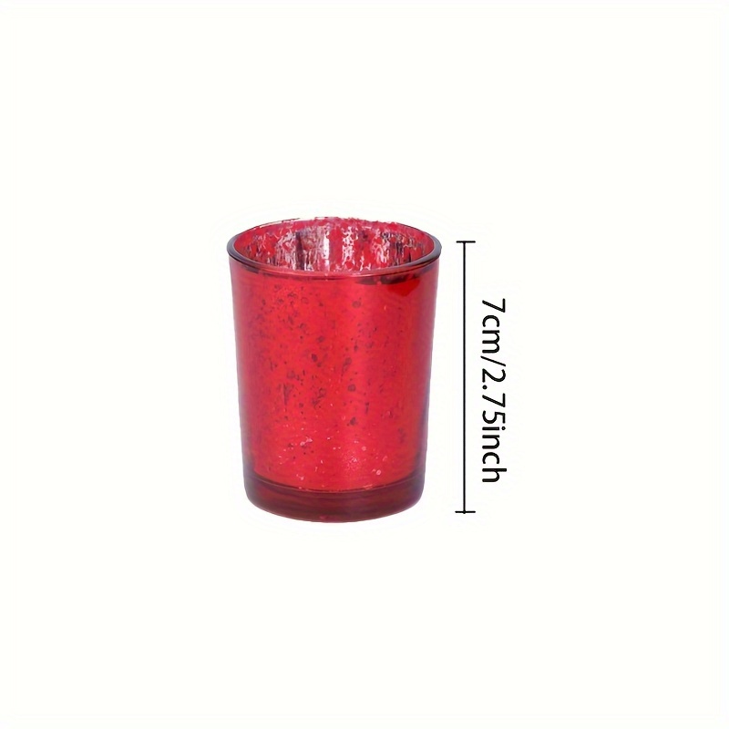 Candle Glass Empty Cup Multi-color Electroplated Candlestick