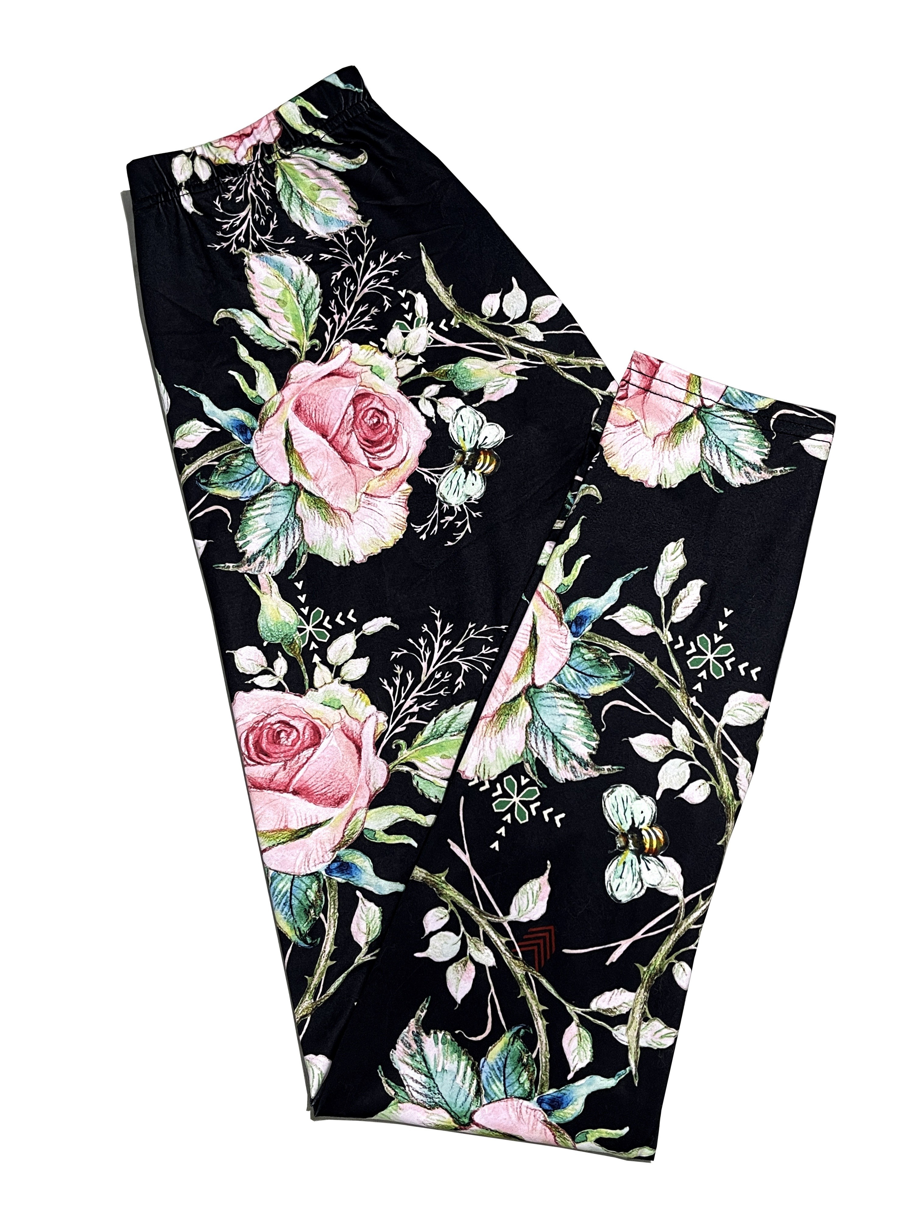 Floral Print Skinny Leggings, Casual High Waist Stretchy Leggings, Women's  Clothing